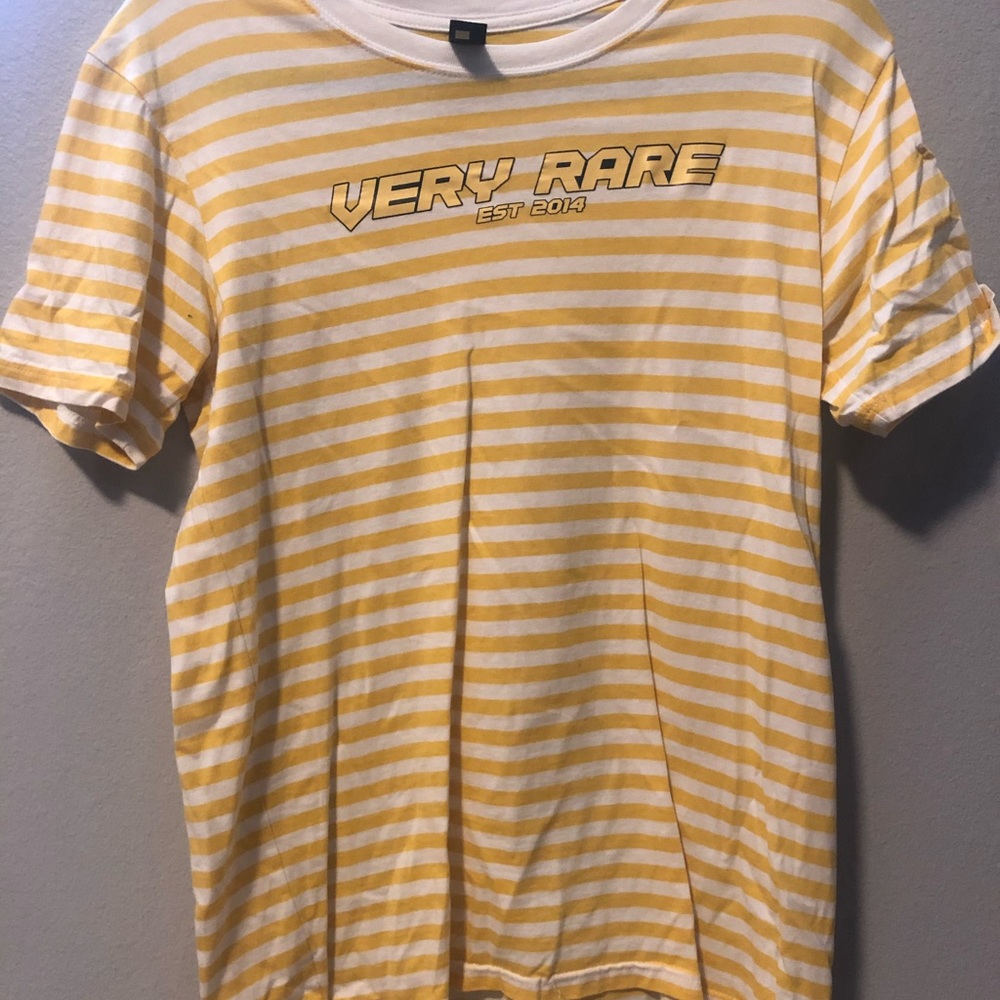 Very Rare Striped Yellow & White Tee